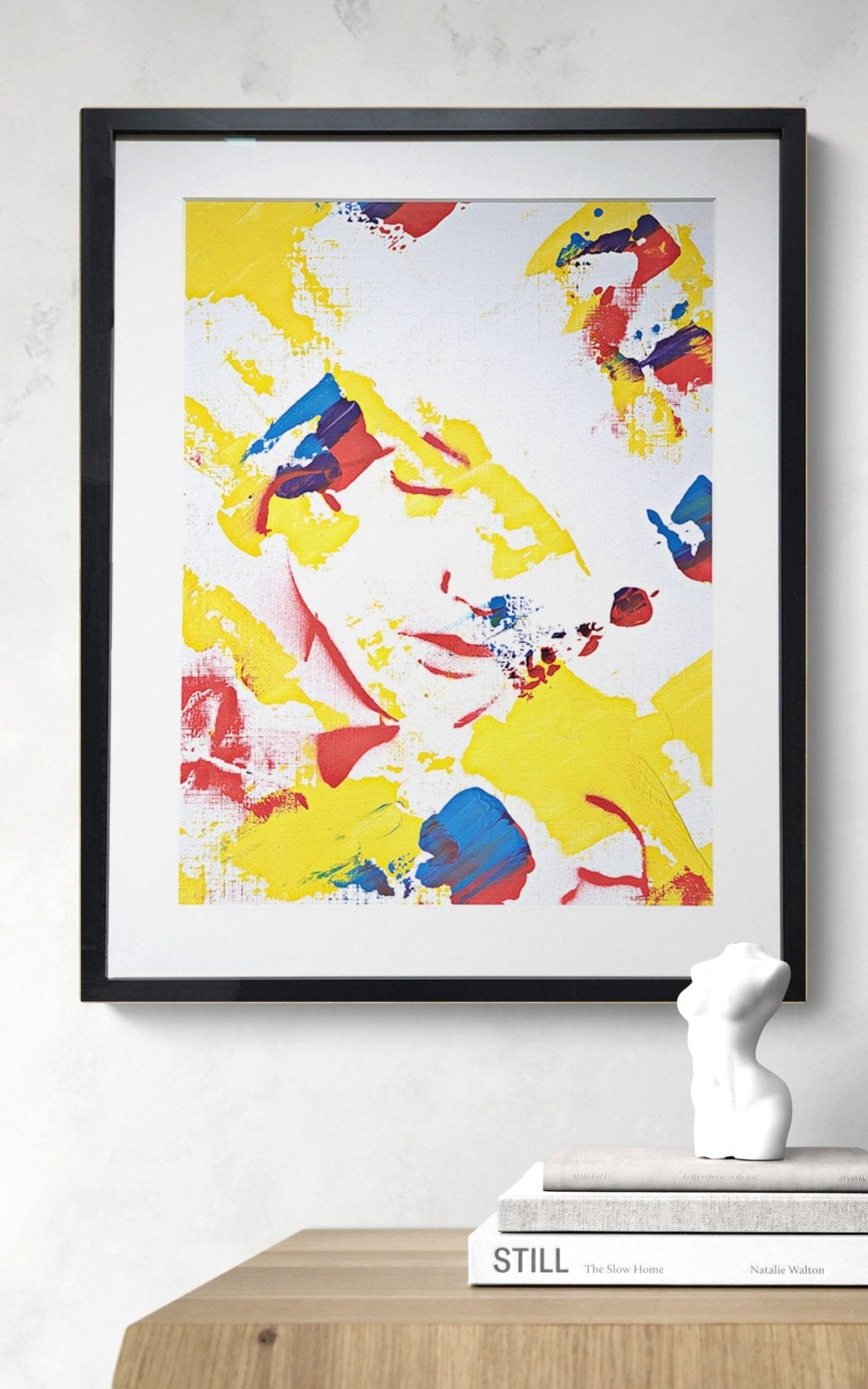 Thoughtful Motion Face Fine ART Print - Lilian Schade Art