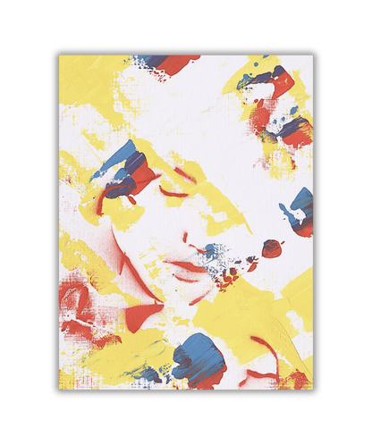 Thoughtful Motion Face Fine ART Print - Lilian Schade Art